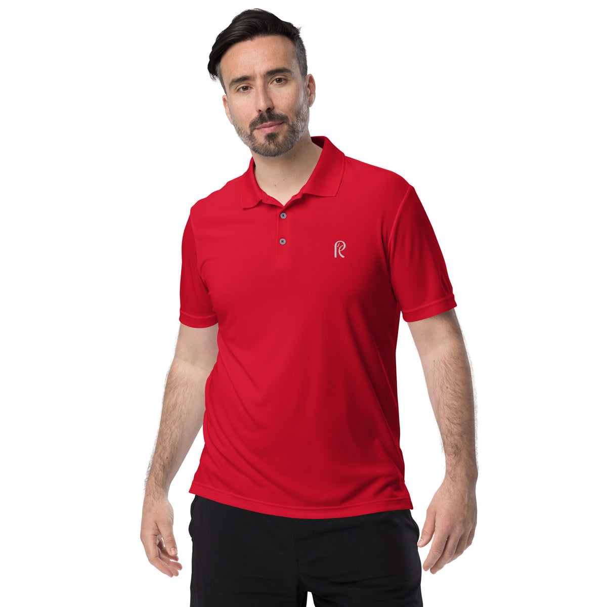 RAC Golf White-Logo Performance Polo