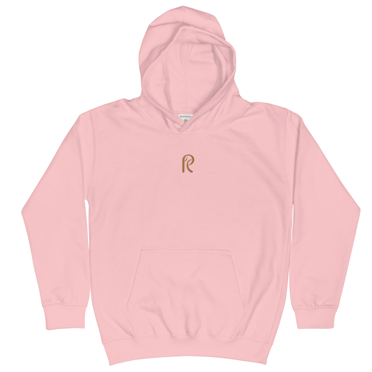 Youth Gold Logo Classic Embroidered Hoodie