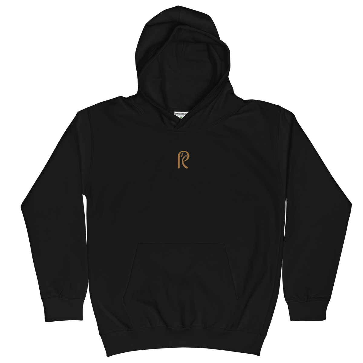 Youth Gold Logo Classic Embroidered Hoodie