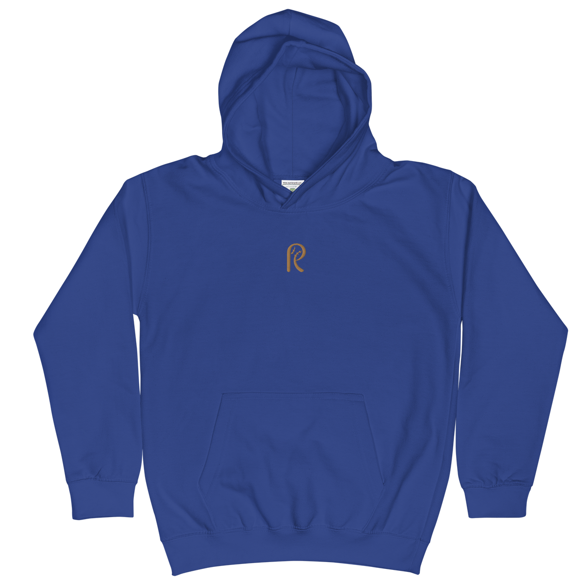 Youth Gold Logo Classic Embroidered Hoodie