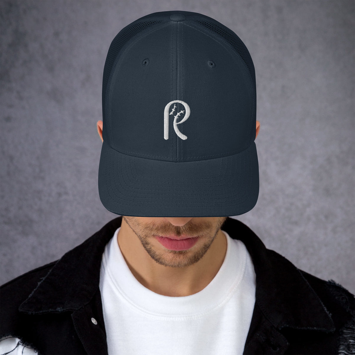 Navy Trucker Cap