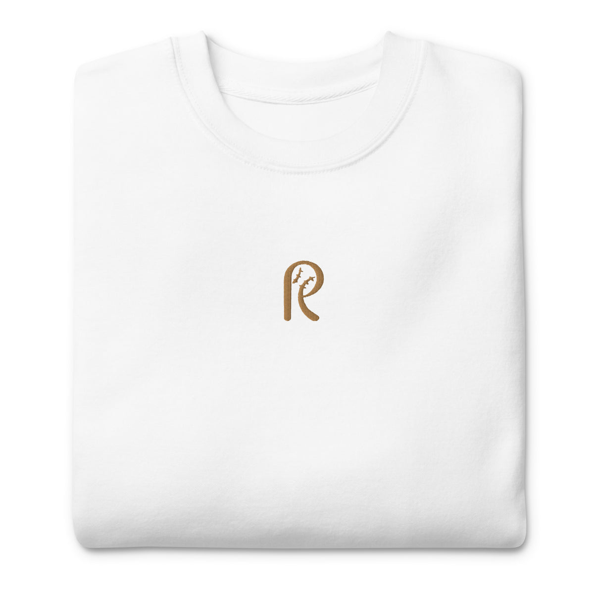 Gold Logo Classic Embroidered Sweatshirt (Premium)