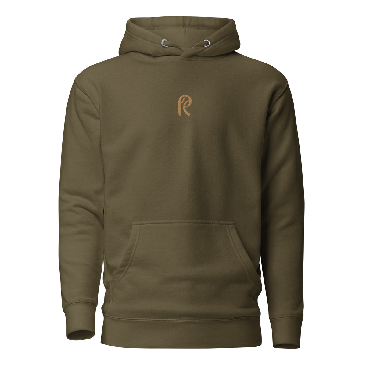 Gold Logo Classic Embroidered Hoodie