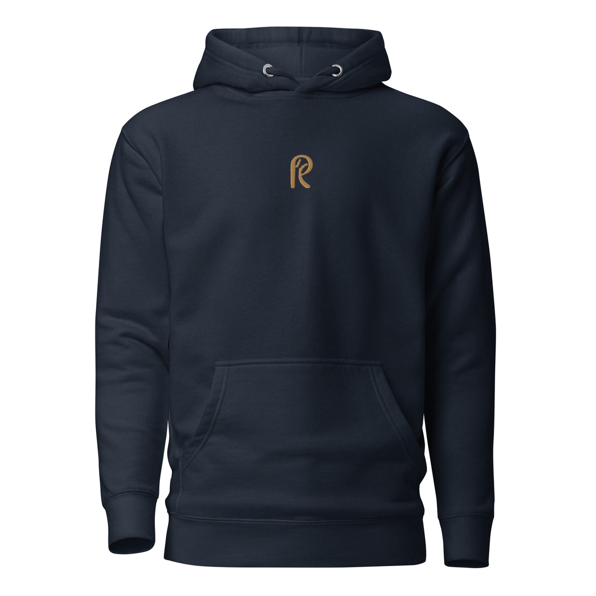 Gold Logo Classic Embroidered Hoodie